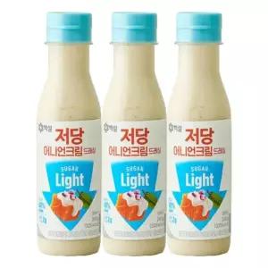 (e)CJ 백설 저당 어니언크림드레싱 250g x3개