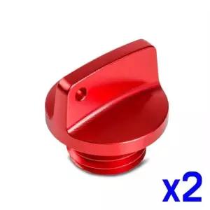 TBZ 오토바이 알루미늄 엔진 오일 캡 x2개 바이크용품