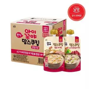 [보리보리/남양유업]맘스쿠킹 유아 이유식(15개월 완료기) 찜닭 스파우트 5개 + 배추전골 5개 총 10개입
