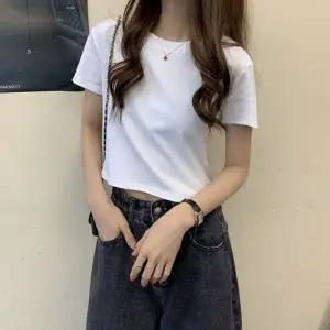 소프트 티셔츠 5컬러 여름 여성 무지 크롭 반팔티셔츠