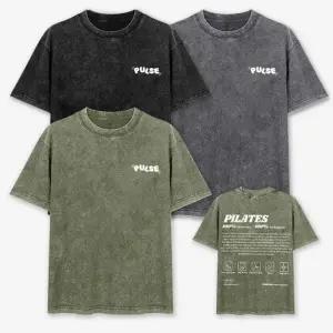 남자 워싱 피그먼트 여름 반팔티 데일리 여자 3색 티셔츠