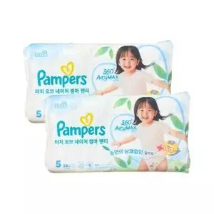 팸퍼스 2026 터치 오브 네이처 썸머팬티 5단계 1박스 x116매