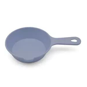 파스텔 유아 손잡이 접시 ( 색상-파스텔 블루 )