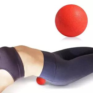 실리콘 라크로스 마사지볼 레드 뭉친근육 지압볼 목마사지볼