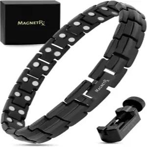 MagnetRX 여성용 초강력 마그네틱 팔찌 - 효과적인 티타늄 완벽한 착용감을 위한 사이즈 조절 도구로 길이