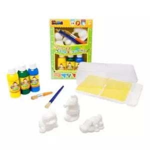 세트 미니 프렌즈 수달 해마 악어 키즈 물감 색칠놀이