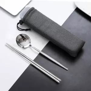 ( )EAS 퓨어키친 휴대용 수저세트 2세트 캠핑 도시락수저통