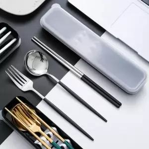 ( )EAS 모던키친 휴대용 수저세트 포크 스텐 도시락수저통