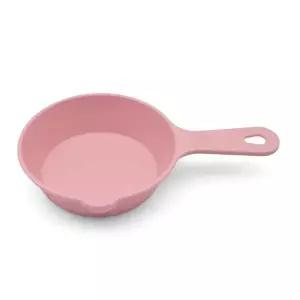 파스텔 유아 손잡이 접시 ( 색상-핑크 )
