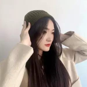 포엔 니트 숏비니 카키 와치캡 레옹모자 비니모자 겨