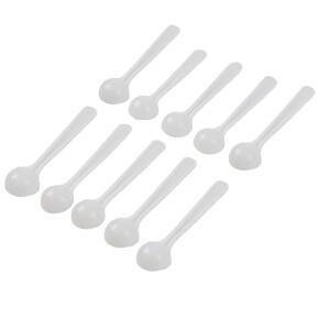 50pcs 측정 숟가락 1g 흰색 플라스틱 그램 특종 식품 베이킹 의학 Powde Rmilk 분말 커피 조미료