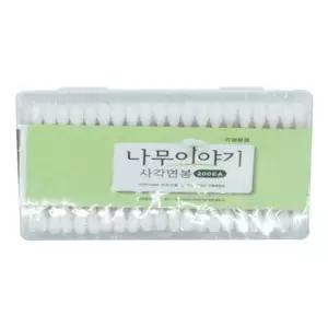 [에스에스_62]나무스틱 면봉 귀이개 회오리면봉 화장 200EA