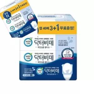( )깨끗한나라 닥터비데 물티슈 46매x4개입 대형물티슈 물휴지 청소물티슈 물수건