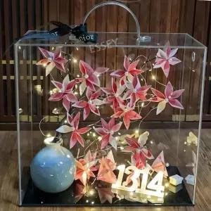 아크릴 선물상자 기념일 DIY 투명 꽃상자 꽃집