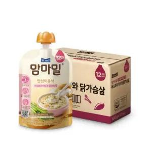 맘마밀 안심이유식 12개월 아스파라거스와닭가슴살 100g 10팩