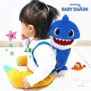 ( )핑크퐁 아빠상어 인형배낭-블루