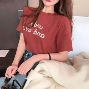 옷 여자여름패션 반팔티 여름 영문 데일리룩 이너 여 베이직티셔츠 여자 여름 보세반팔 예쁜티셔츠
