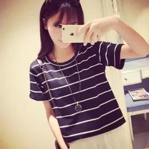 여성여름티셔츠 스트라이프 여성 티셔츠 여름 여름티셔츠 반팔티 여성티셔츠