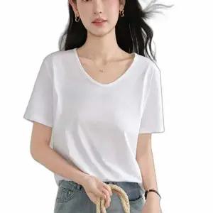 여성 반팔티 여름 크롭 베이직반팔티셔츠 여성U넥반팔티 여름여성상의 여름여성반팔티 여성U넥티셔츠 여성