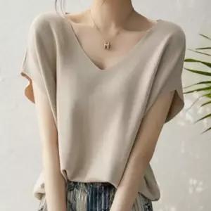 나인 여름 쿨링 니트 여성용 시원한 니트 티셔츠 데일리 여름 상의 쿨 니트 코디 아이템 여름 니트 추천