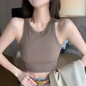 탑 데일리룩 여름 썸머룩 하이틴룩 여름코디 슬리브리스 여성 크롭 여름이너