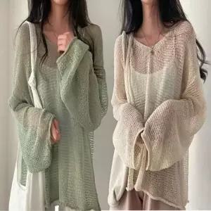 그물 루즈핏여름니트 여성 여름 루즈핏 여자여름니트 니트 패션 그물니트