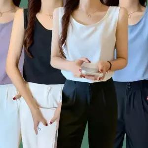 여성 여름 민소매 이너 나시 티 슬리브리스 민소매티 여성나 시티 여자 여름티 티셔츠