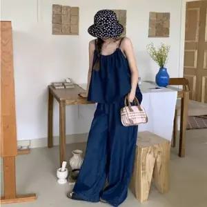 가을 세트 셋업 여름 끈나시 여자 민소매 폴리 여성 여름셋업 여성셋업