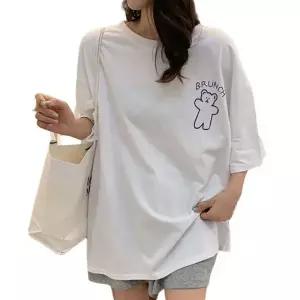 (옵션 화이트 FREE)여름티셔츠 여자 여자반팔티 기본티 여름티 반팔셔츠 여자반팔 오버핏 반팔티