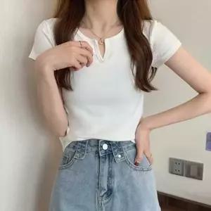 기본 이너티셔츠무지티 여자 여름티여성면반팔티 여성여름티예쁜면티