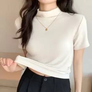 여성 여성여름티셔츠 여성반팔티셔츠 반폴라니트 7컬러 촉감 여름 반팔티셔츠