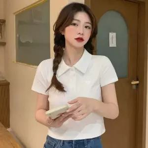 캐주얼 여성브이넥반팔티 여성티셔츠 여름 여자여름반팔티 여자반팔티셔츠