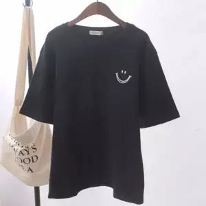 여성면 여성 데일리 여성반팔티 스마일 반팔 여성여름 2컬러 여름