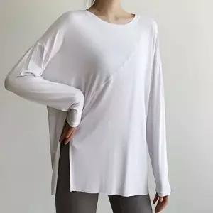 필라테스 요가 상위 필라폴 긴팔티 절개