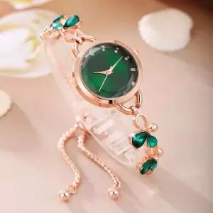 여성 손목시계 슬라이드 아날로그 시계 손목시계