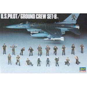 HAS36005  1/48 U.S.PILOT/GROUND CREW SET  B
