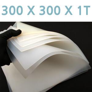 실리콘판 300X300X1T 투명 내열 고무 시트 실리콘패드 충격 완충 소음 진동 흡수 방지 30cmX30cmX1mm