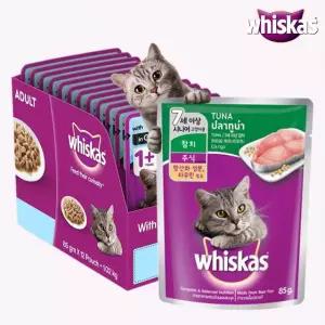 위스카스 파우치 시니어 참치(85g)×24개