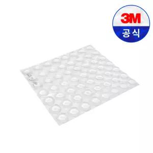 3M 범폰 SJ5312 투명 원형 벌크 56개입 고무발 미끄럼 방지 패드