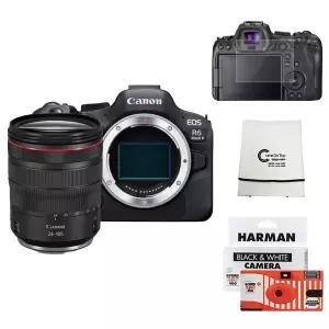 (컴온탑) 캐논 정품 EOS R6 Mark II + RF 24-105mm F4L USM KIT + 보호필름 + 융+ 포토리뷰 흑백 일회용 카메라 (단독 1300대 판매 돌파!) (재고보유)