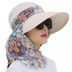 (UV인증) 멀티스카프 자외선차단모자/여성 마스크 여름 썬캡/햇빛가리개 비치모자/돌돌이 벙거지 농사 등산