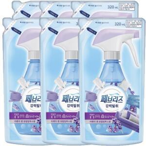 [페브리즈] 라벤더 앤 유칼립투스향 리필 320ml x 6개