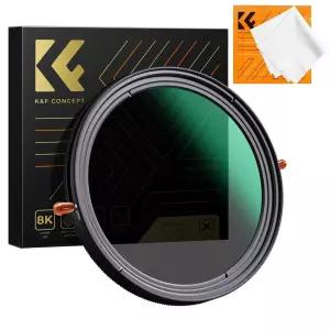 KnF Concept 55mm NANO-X CPL+ND2-32 필터 X 크로스 방지 (융포함) 8K AGC Japan Glass