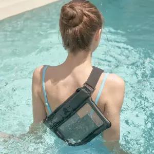 [1개+1개] 디웨이브 워터플레이 모바일 핸드폰 스마트폰 크로스 방수팩 방수 케이스 물놀이 가방 힙색 워터밤 워터파크