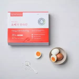 [가농] 짜지 않은 오메가 반숙란 40구(1+등급란 사용)