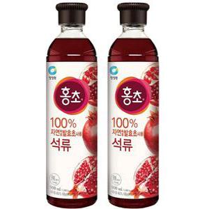 복분자 대상 블루베리 청정원 홍초 석류 900ML x 2개