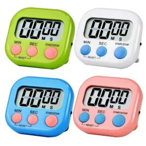 PCM 쿠킹타이머 초시계 스터디타이머 수능 학습량 측정 알람 카운트 업다운 스톱워치 탁상 전자 주방시계 자석부착가능