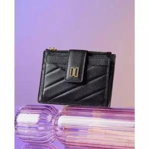 [NS홈쇼핑]DCHO5E418 [선물포장/쇼핑백동봉]닥스 블랙 칼라일 패턴 골드 DD 카드지갑..