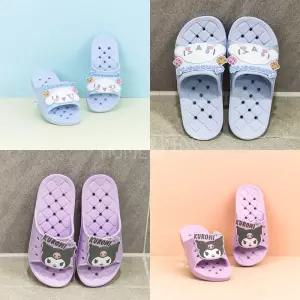 산리오 물빠짐이 좋은 보보 EVA 소프트 아동 욕실화 유아 어린이 어린이집 유치원 초등학생 화장실 욕실 슬리퍼 시나모롤 쿠로미