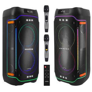 블루투스 무선마이크 이동식 스피커 KY8100S8 1000스피커2대+무선4개